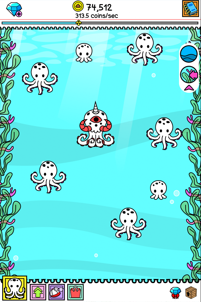 Octopus Evolution: Idle Game Game Screenshot