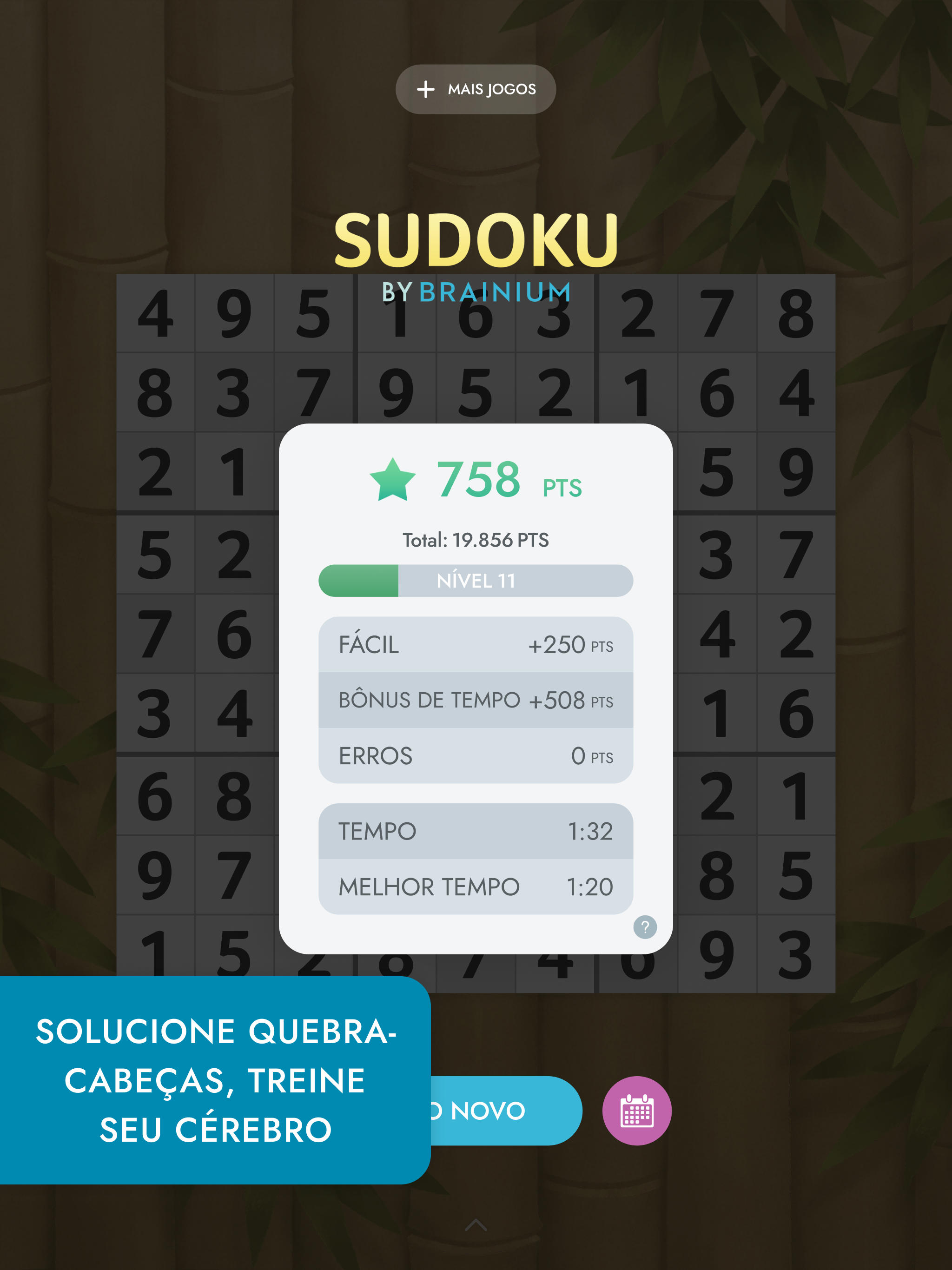 Captura de Tela do Jogo Sudoku