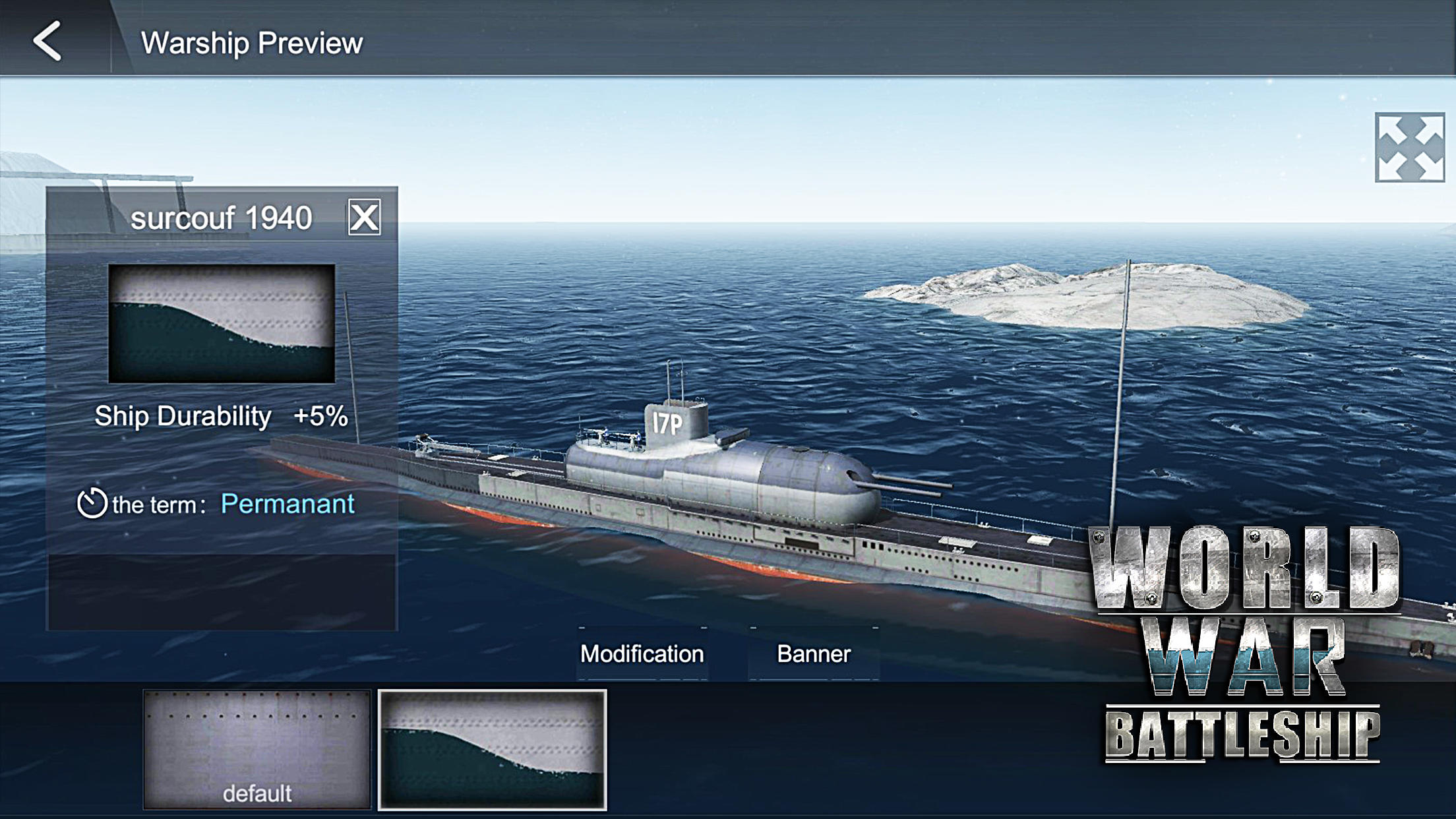 World War Battleship: The Hunting in Deep Sea Game Screenshot