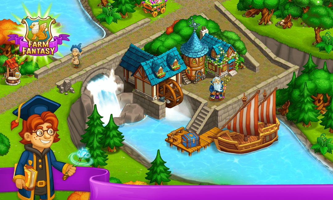 幻想農場：哈利巫師鎮的愉快魔法日子遊戲截圖