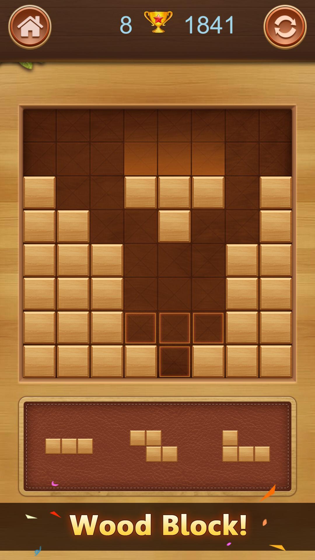 Wood Block Puzzle Game Screenshot