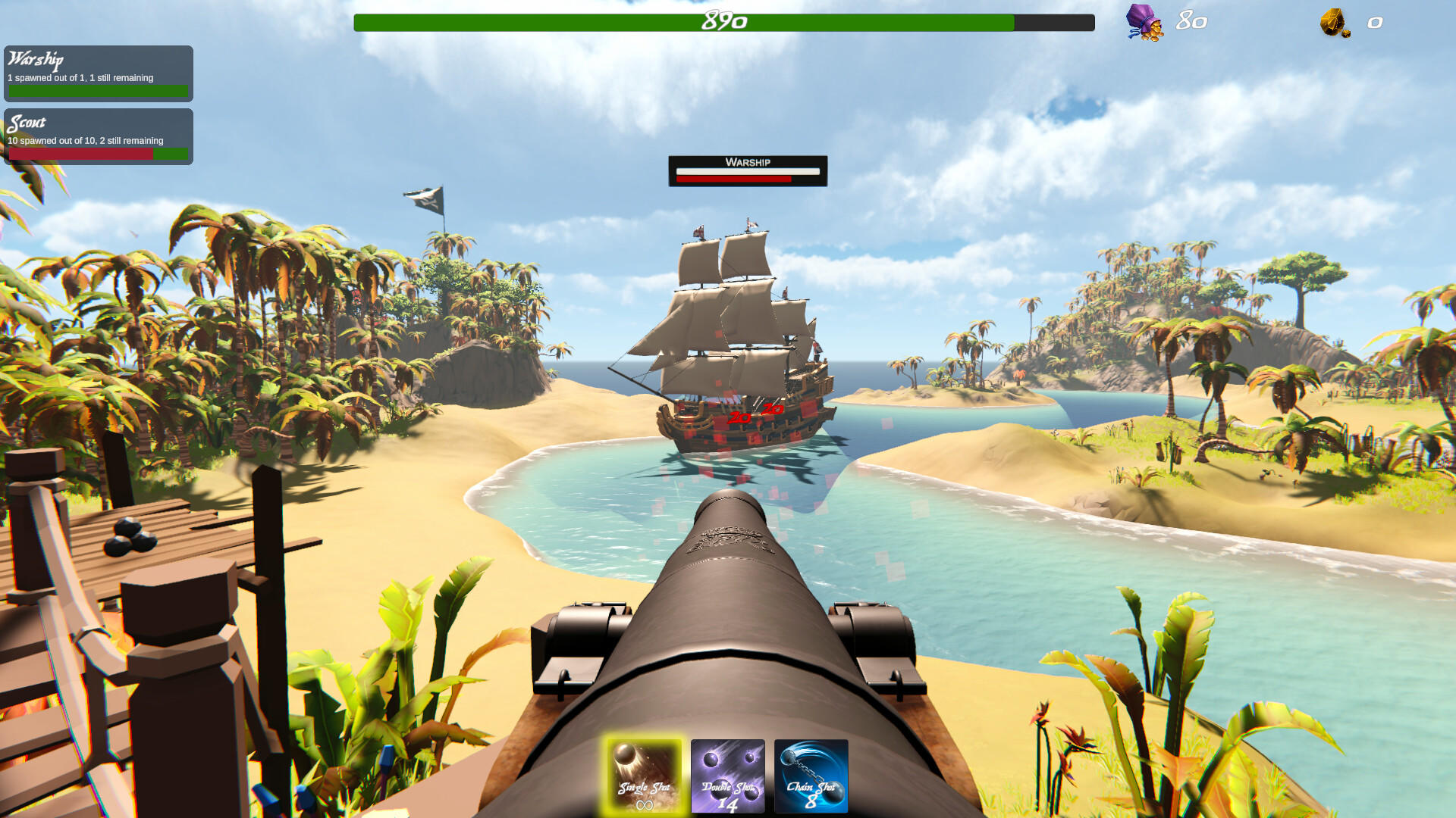 Screenshot of Booty Barrage