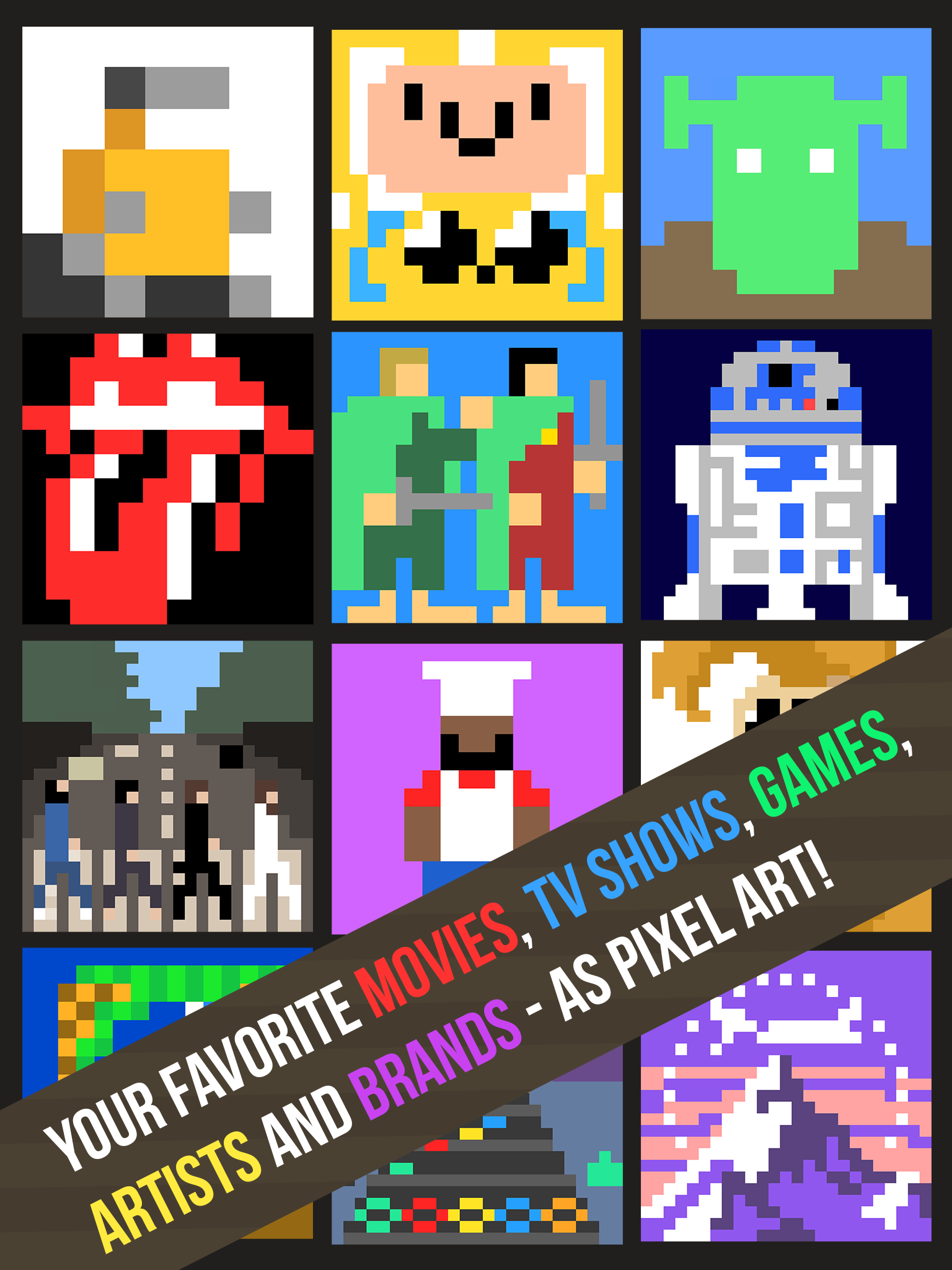 Pixel Pop - Icons, Logos Quiz Game Screenshot