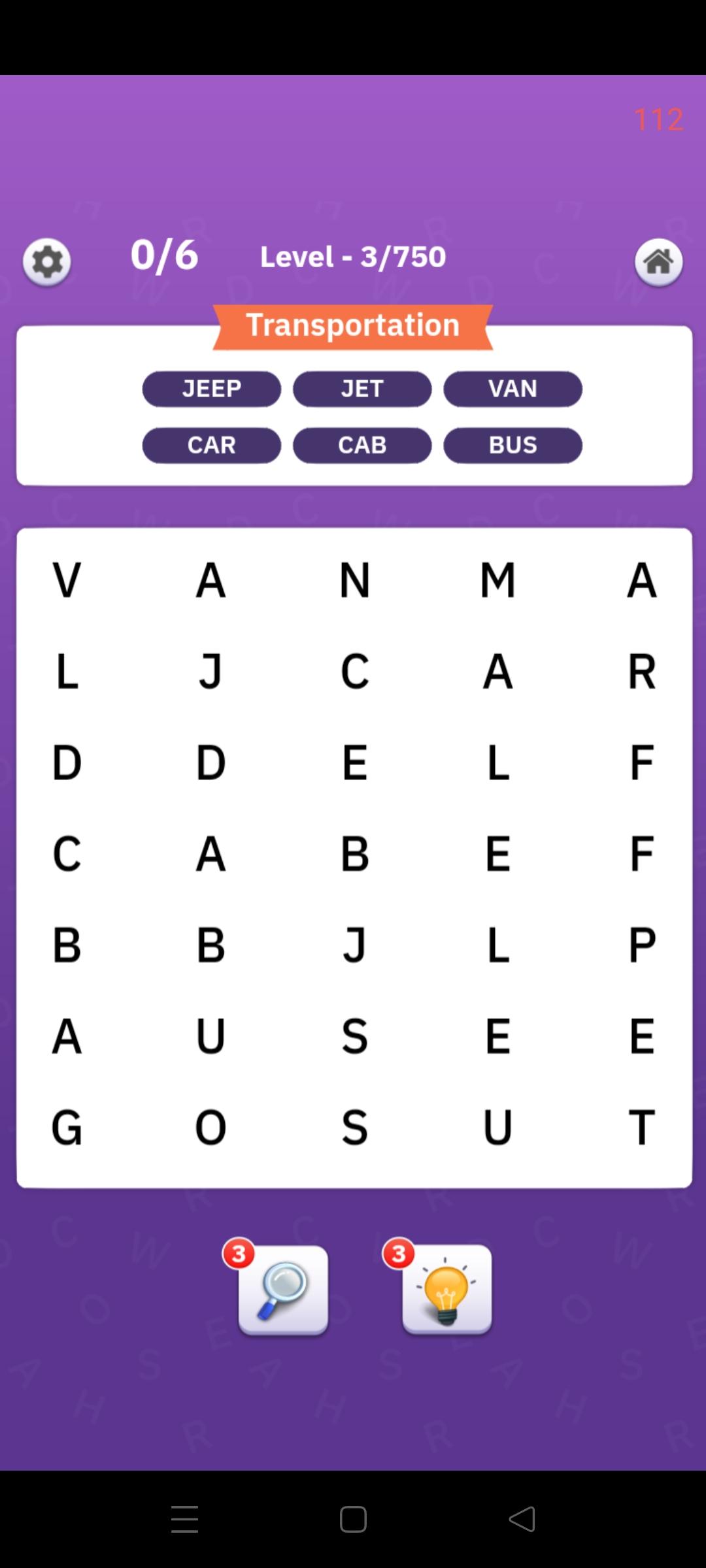 Search word pro Game Screenshot