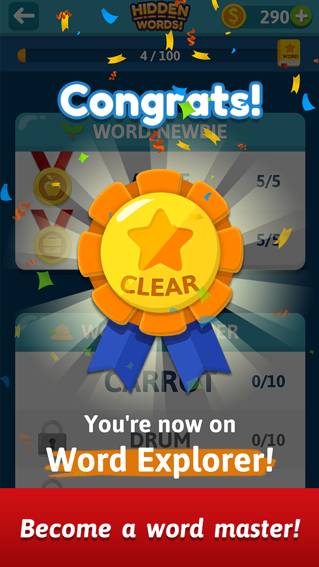 Скриншот игры Word Search: Hidden Words