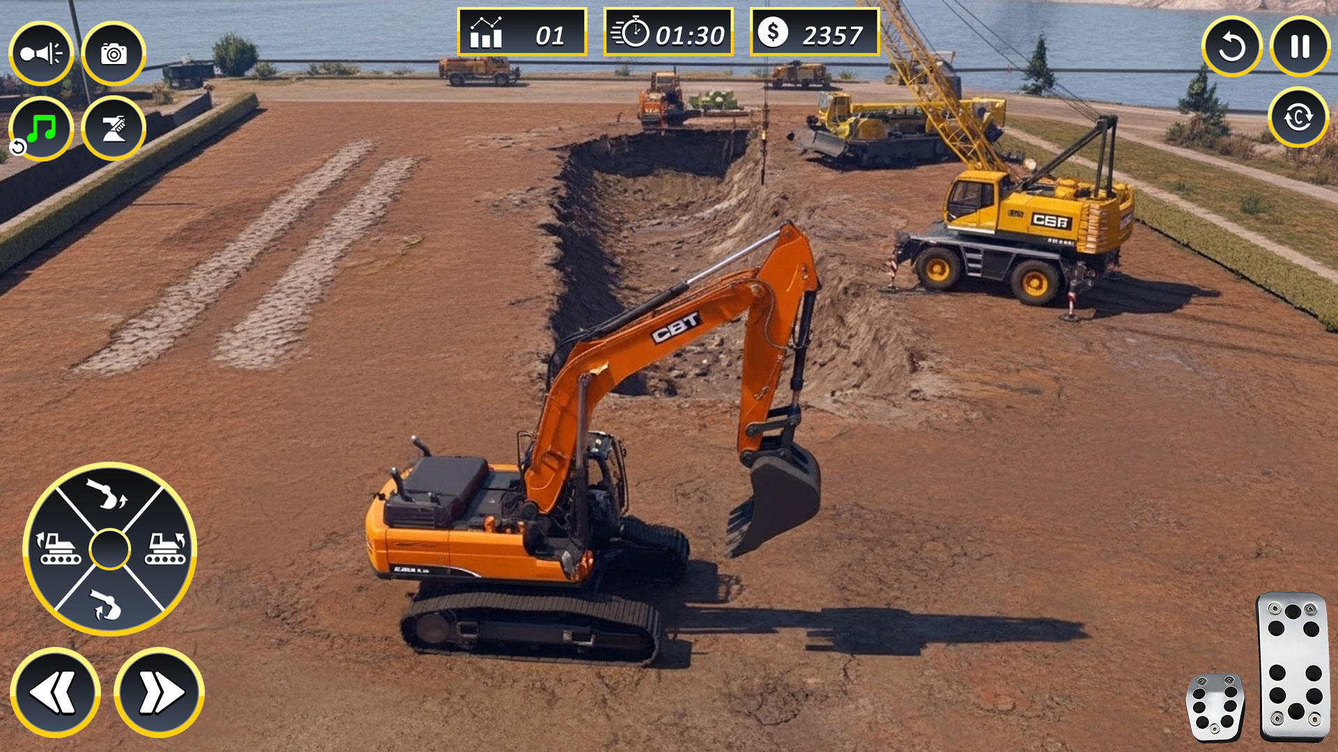 Excavator Sim 3D Construction Game Screenshot