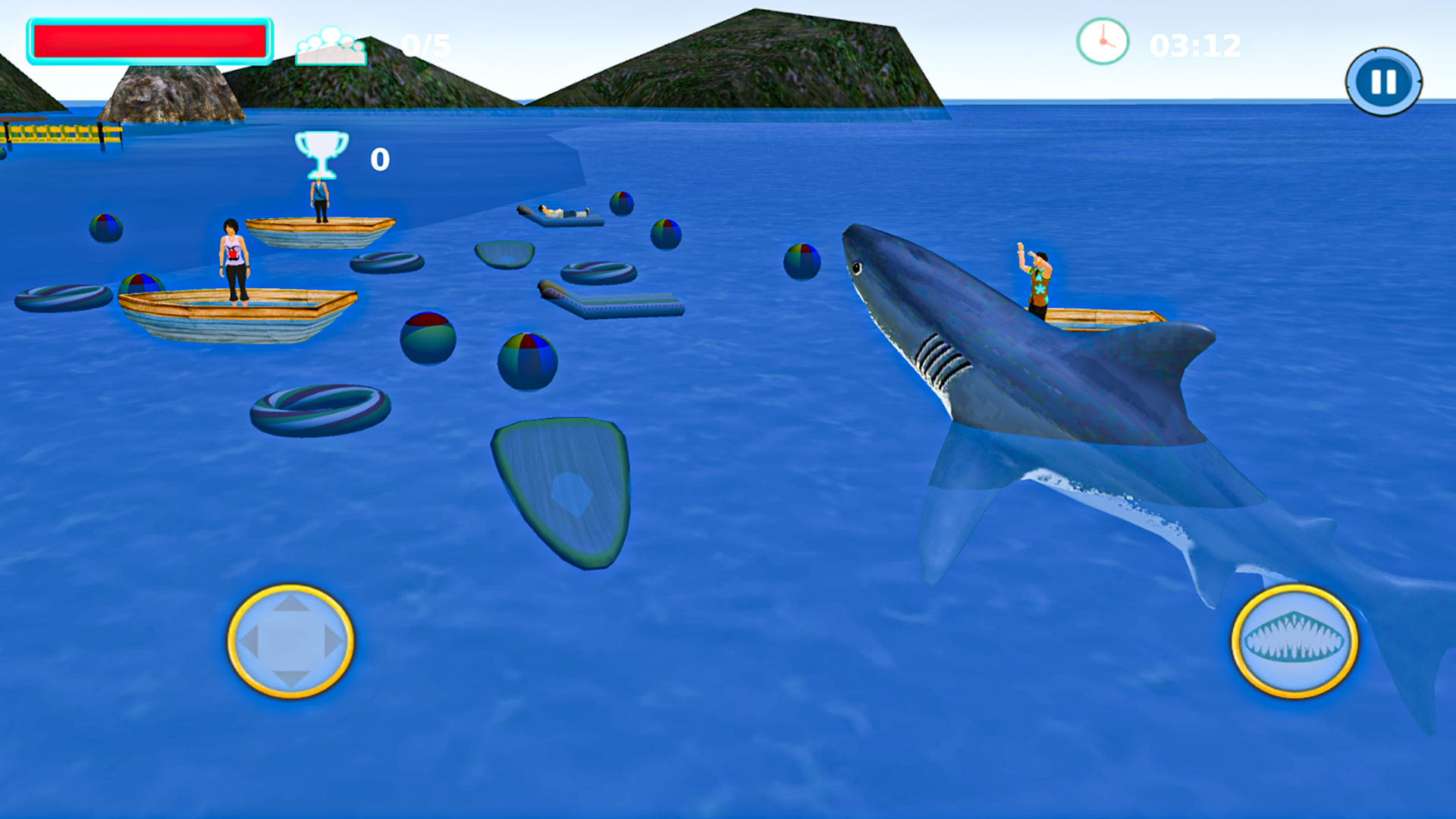 Shark Attack - Hunting Game 게임 스크린샷