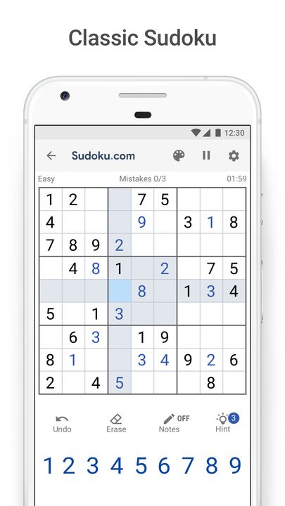 Screenshot 1 of Sudoku.com - classic sudoku 5.2.0