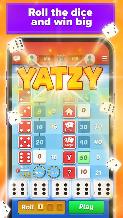 Screenshot 1 of Yatzy Vacation dice game 