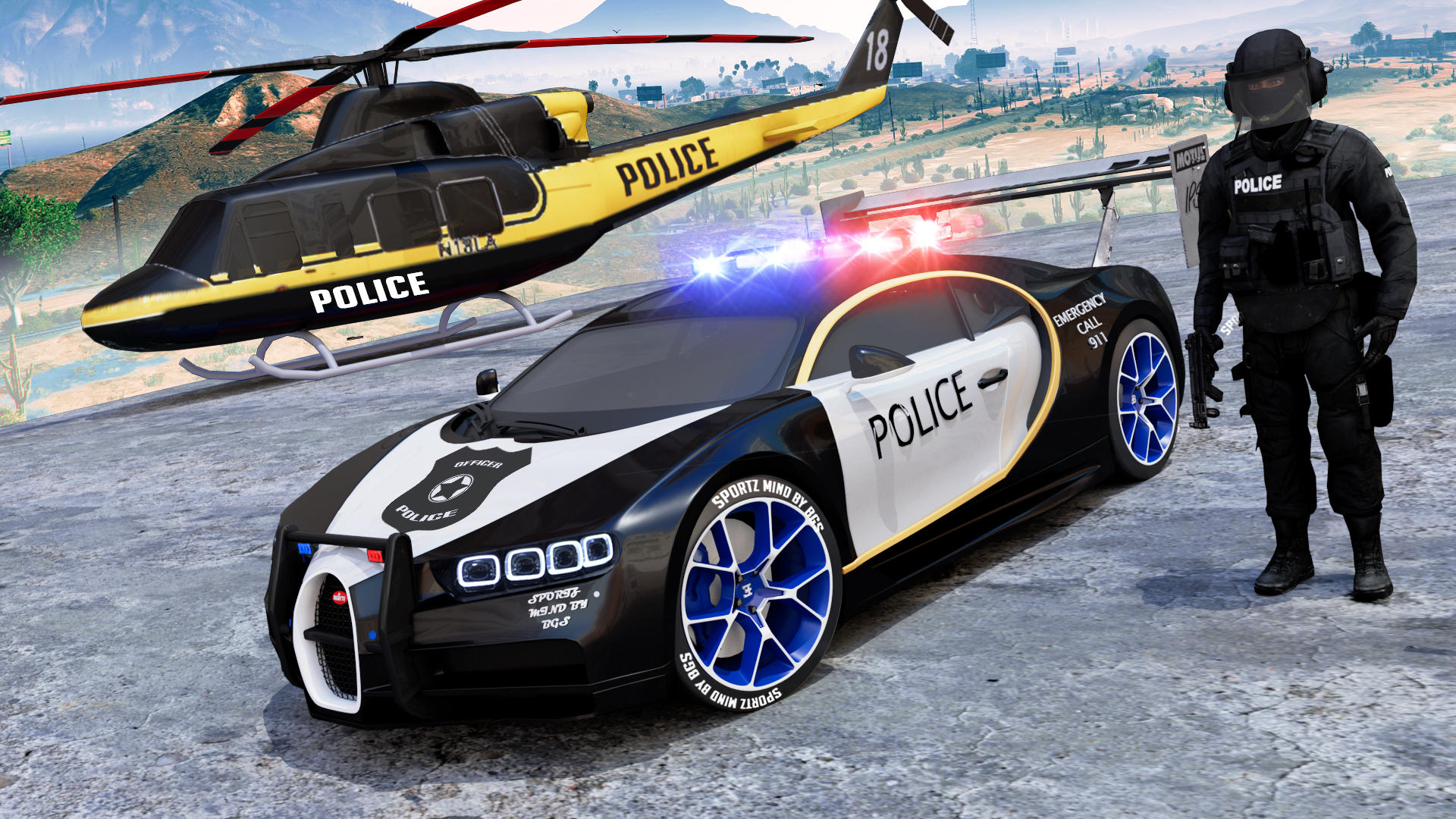 Скриншот игры Nypd Police Car Chase Games 3d