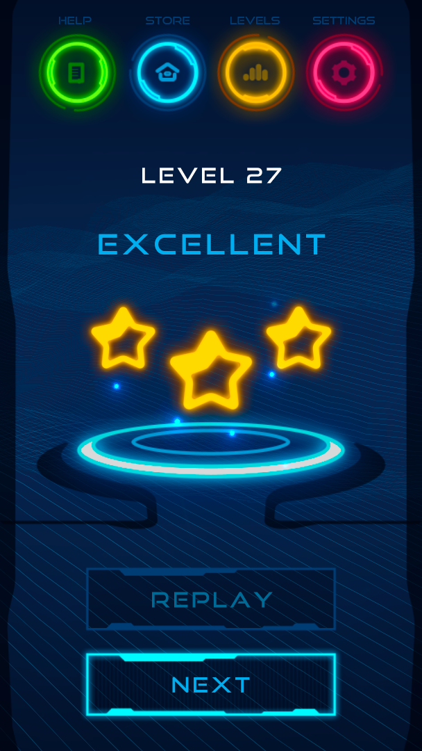 Magnetic Balls: Neon ภาพหน้าจอเกม