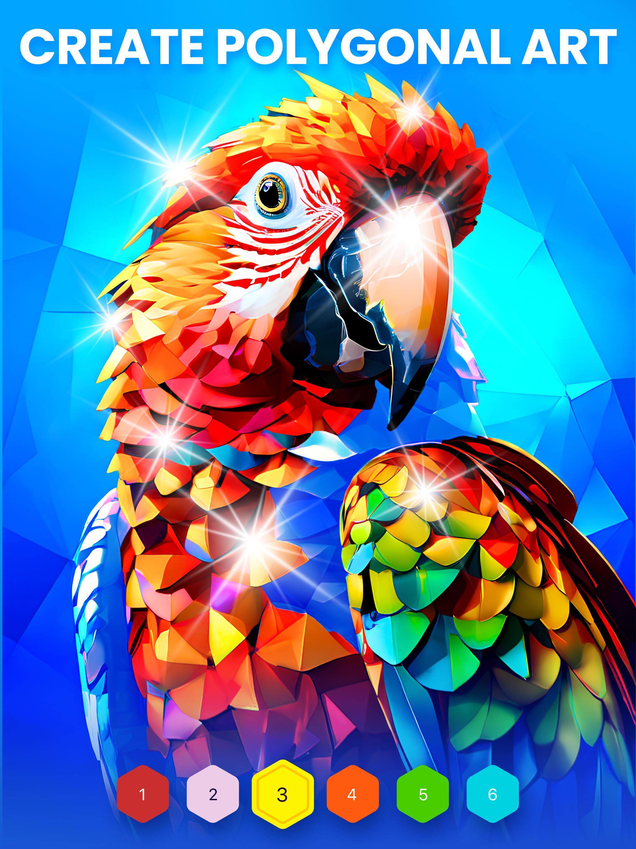 Polygon - Art Coloring Book Game Screenshot