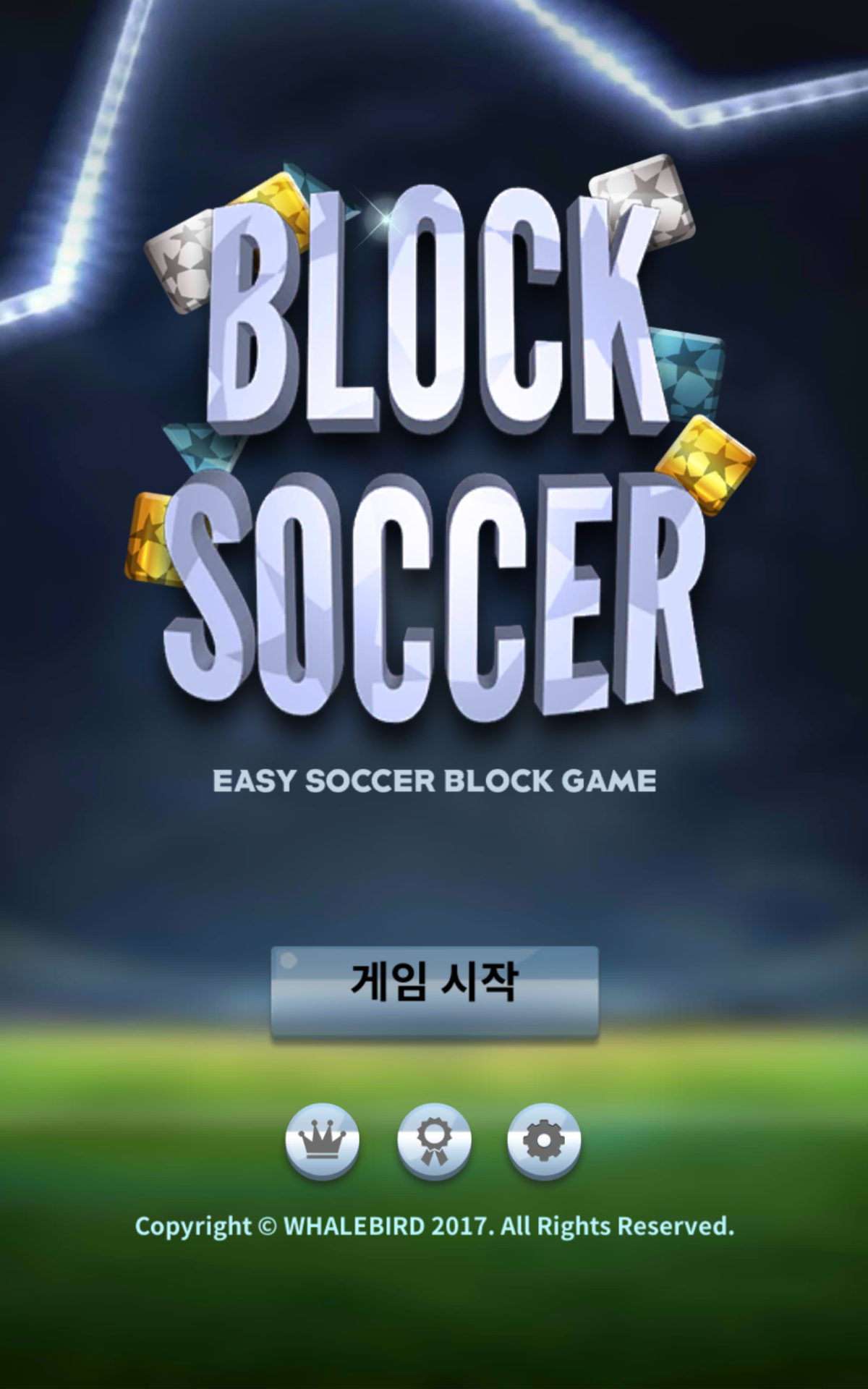 Captura de Tela do Jogo Block Soccer - Brick Football