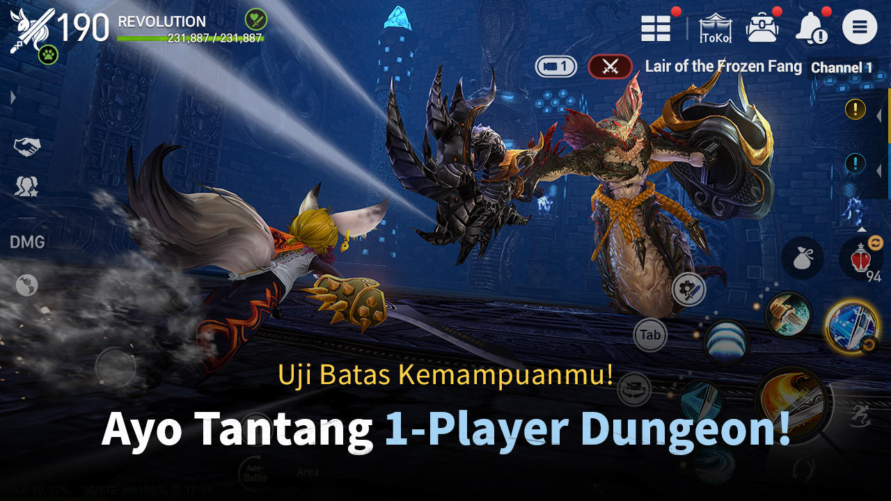 Cuplikan Layar Game Blade&Soul Revolution