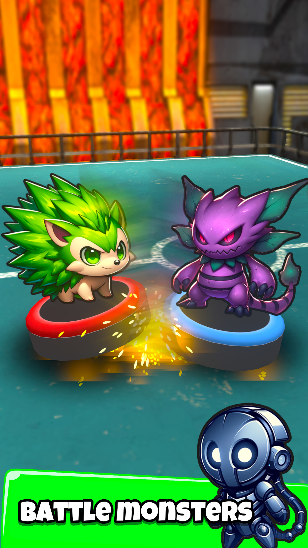1 v 1 Puck Mon Monster Battles Game Screenshot