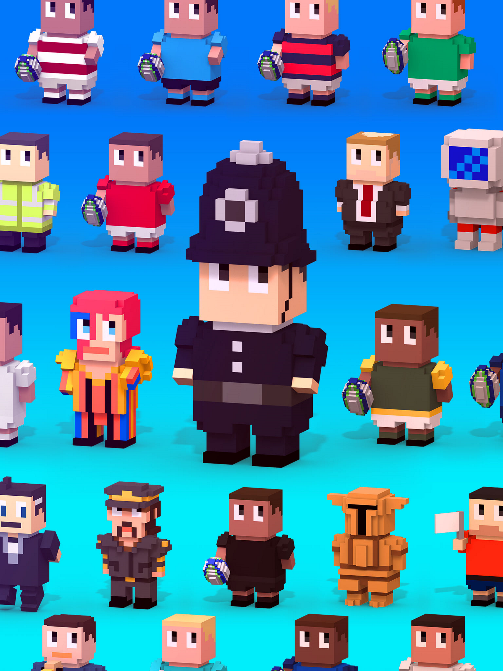 Скриншот игры Blocky Rugby