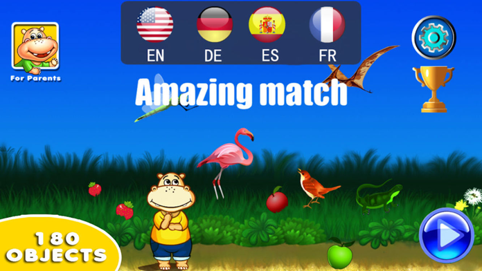 Amazing Match(LITE): Word Learning Game for Kids 게임 스크린샷