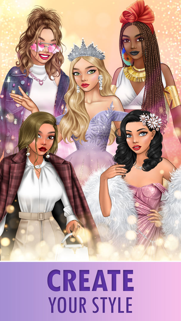 Screenshot of Lady Popular: Dress up game