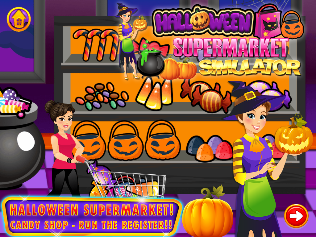 Halloween Supermarket Grocery ゲームのスクリーンショット