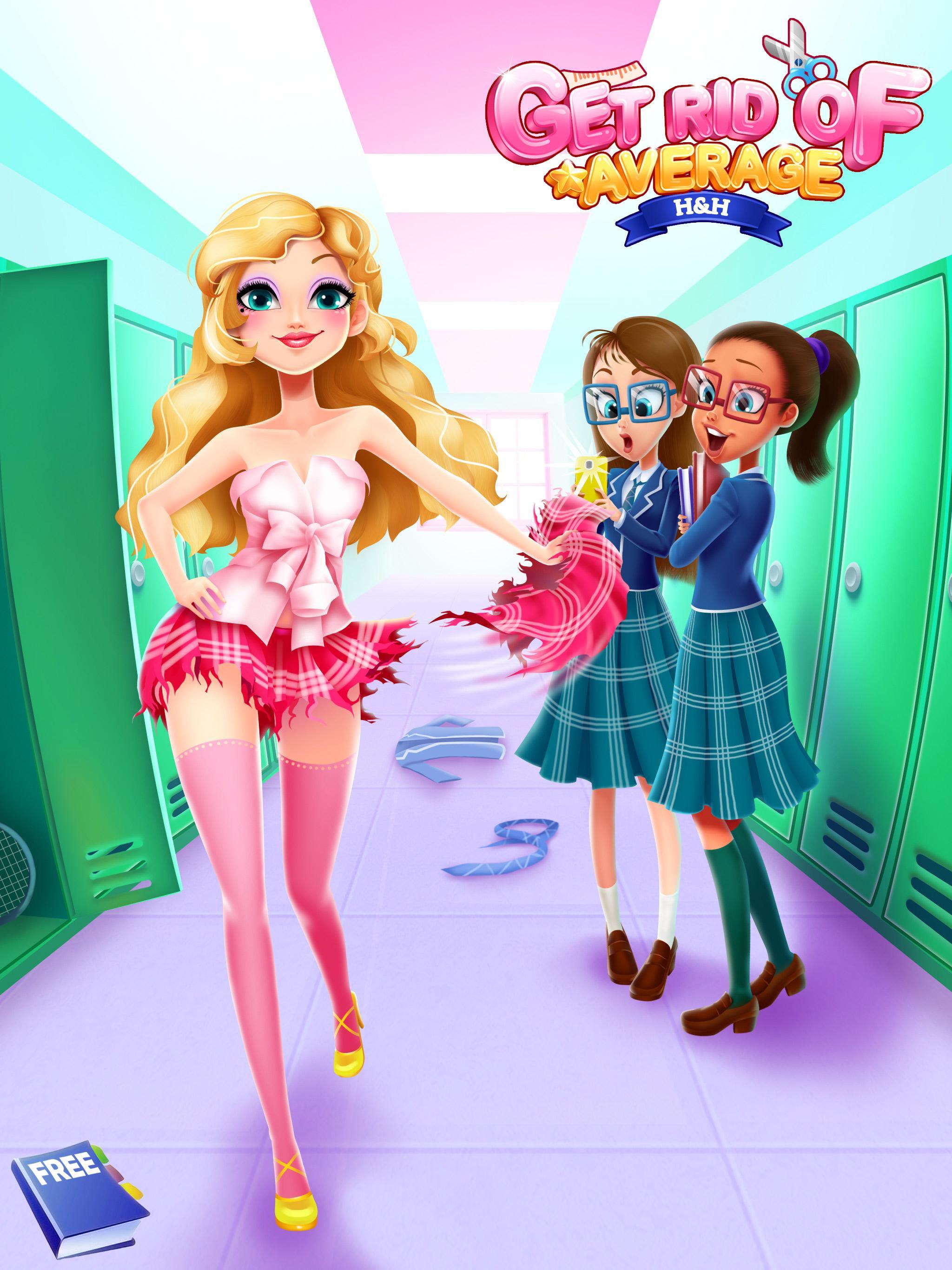 High School Uniform Dressup Game Screenshot