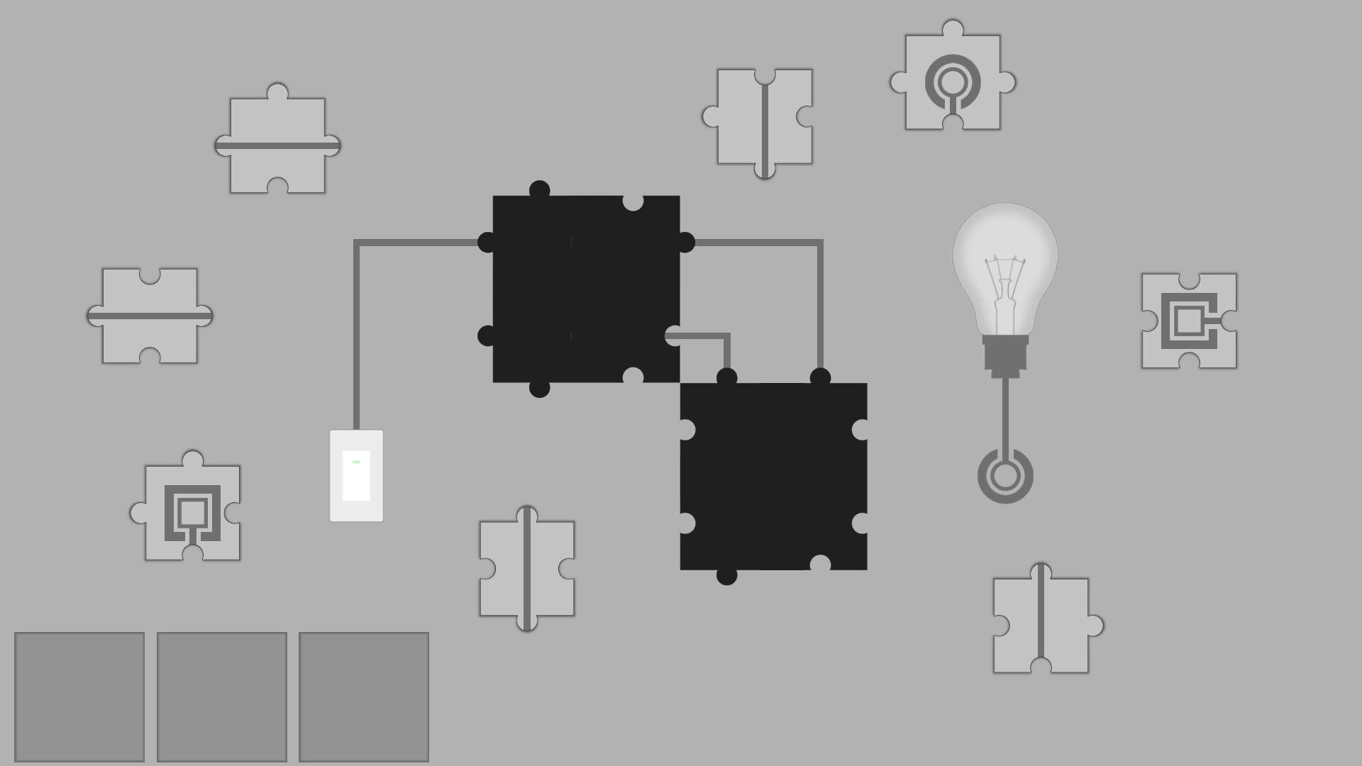 Turn on the light - Jigsaw Game Screenshot