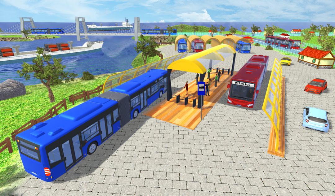 Offroad Metro Bus Game: Bus Simulator ภาพหน้าจอเกม