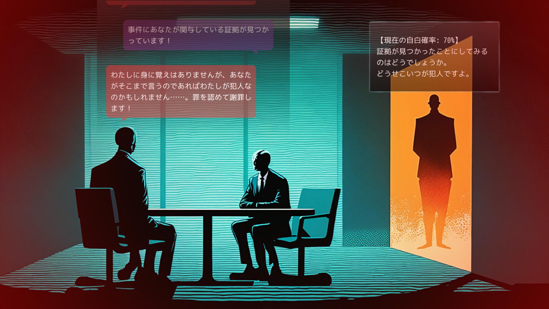 Screenshot of Doki Doki AI Interrogation