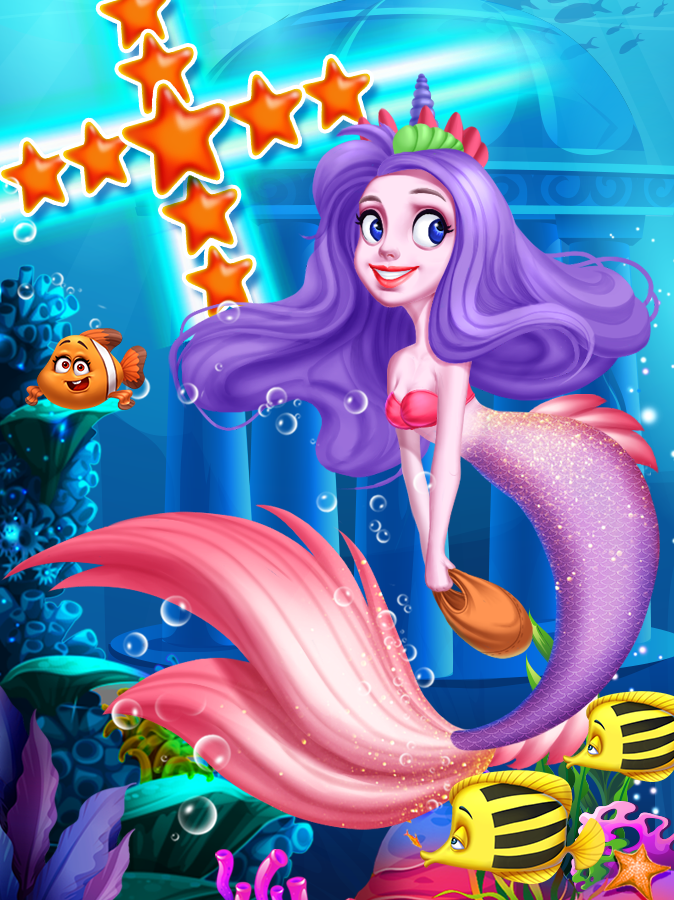 Ocean Mermaid Blast screenshot game