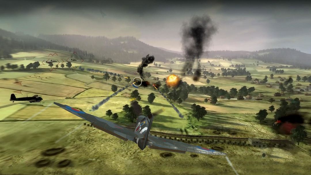 空中戰場3D：雷痕空軍遊戲截圖