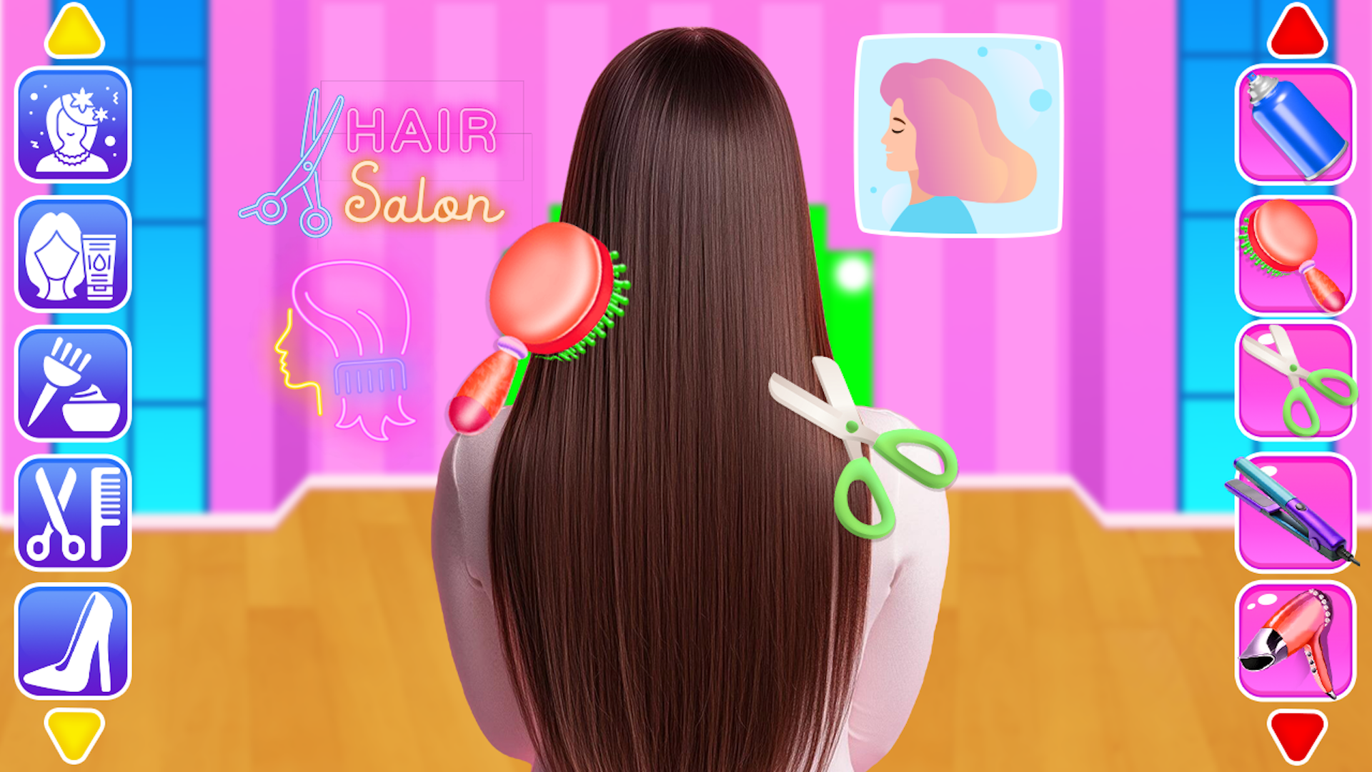 School kids Hair styles Makeup Game Screenshot