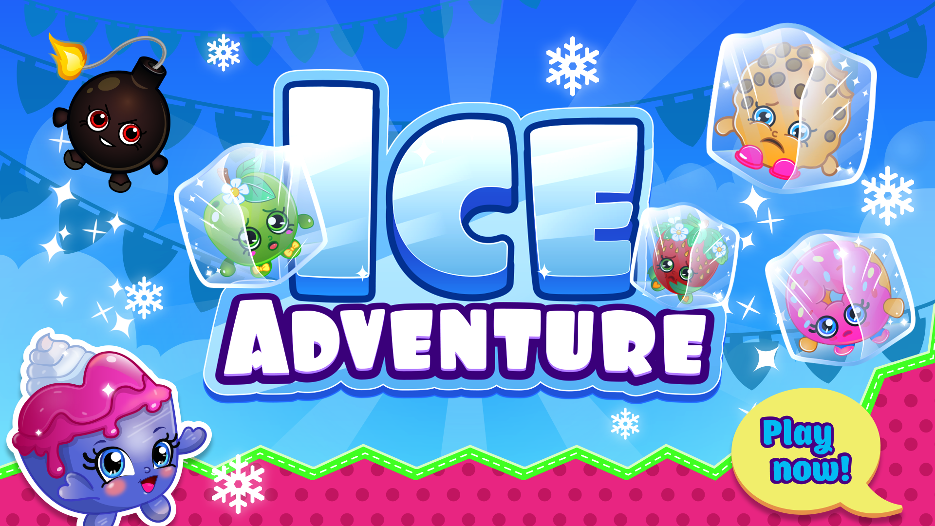 Ice adventure shopkins Game Screenshot