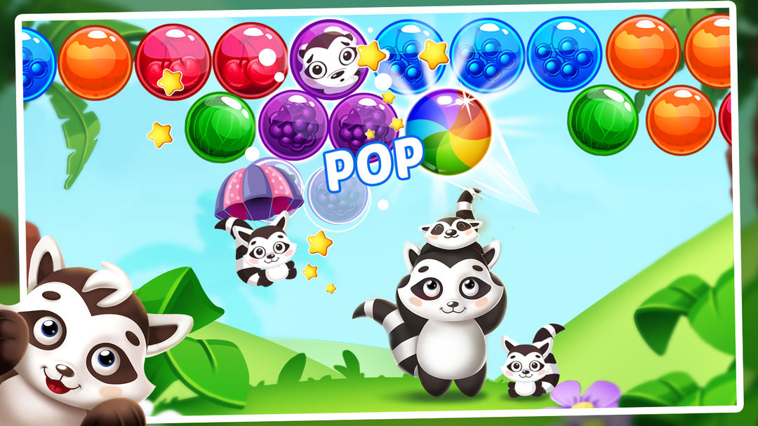 Raccoon Bubbles screenshot game