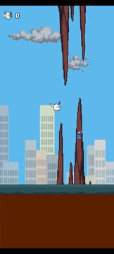 White Flappy Game Screenshot