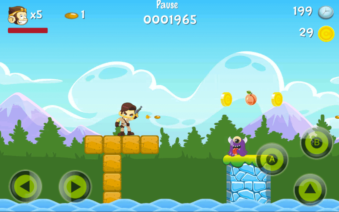 Kong Hero - Adventures of Kong Game Screenshot
