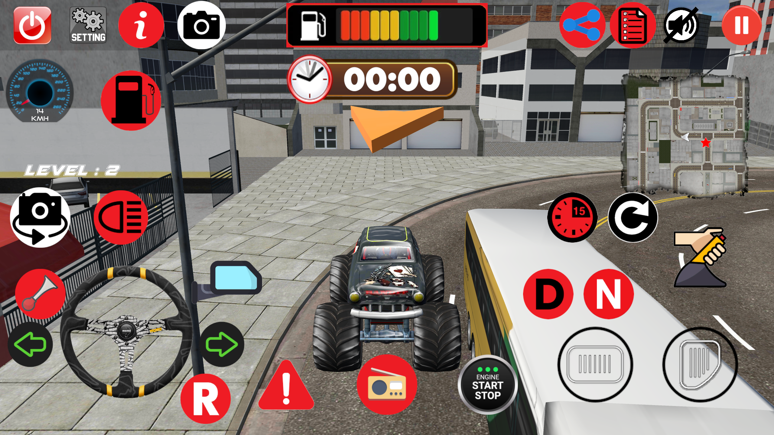 Carlos Monster Truck Parking Game Screenshot