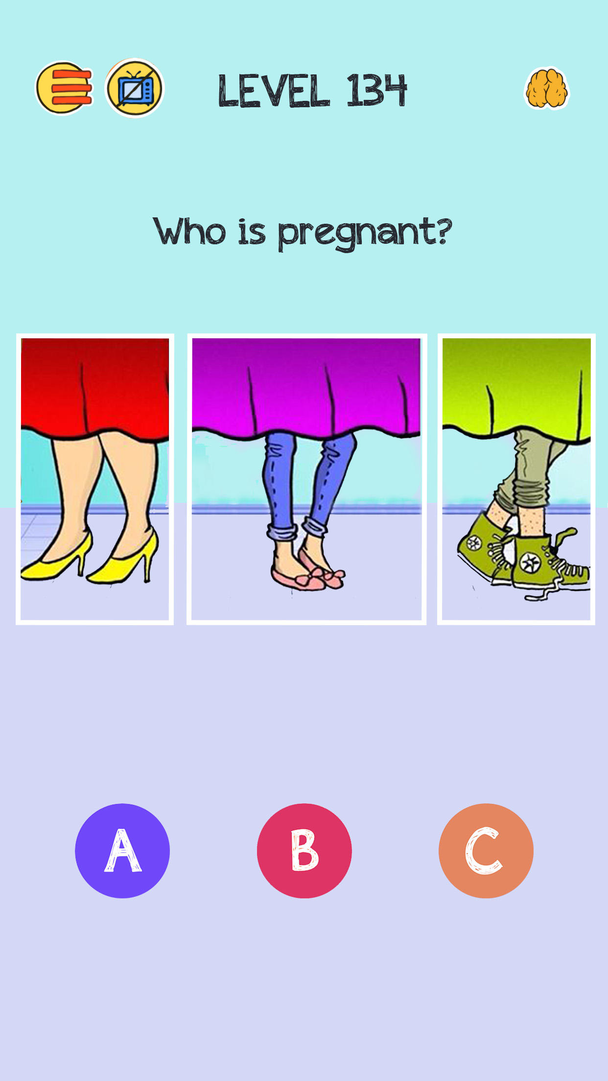 Brain Who? Tricky Riddle Tests Game Screenshot