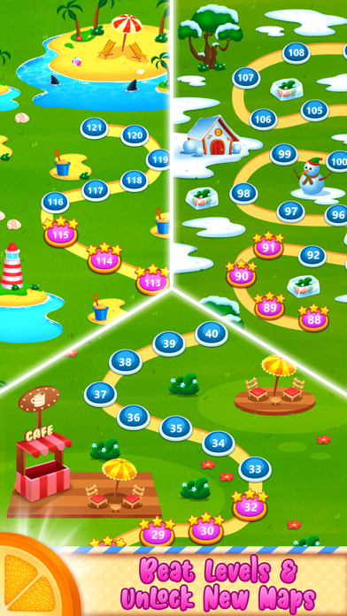 Cuplikan Layar Game Liz Food Crush 2