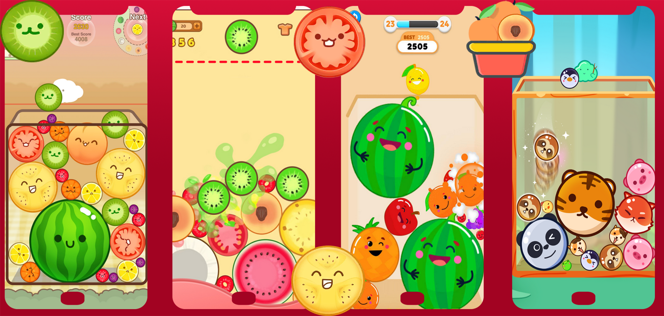 Watermelon Merge : Game Puzzle Game Screenshot