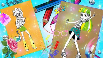 Color Book for Equestrian girl 遊戲截圖