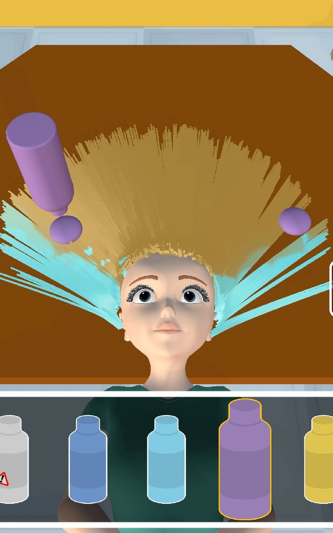 Hair Dyeing screenshot game