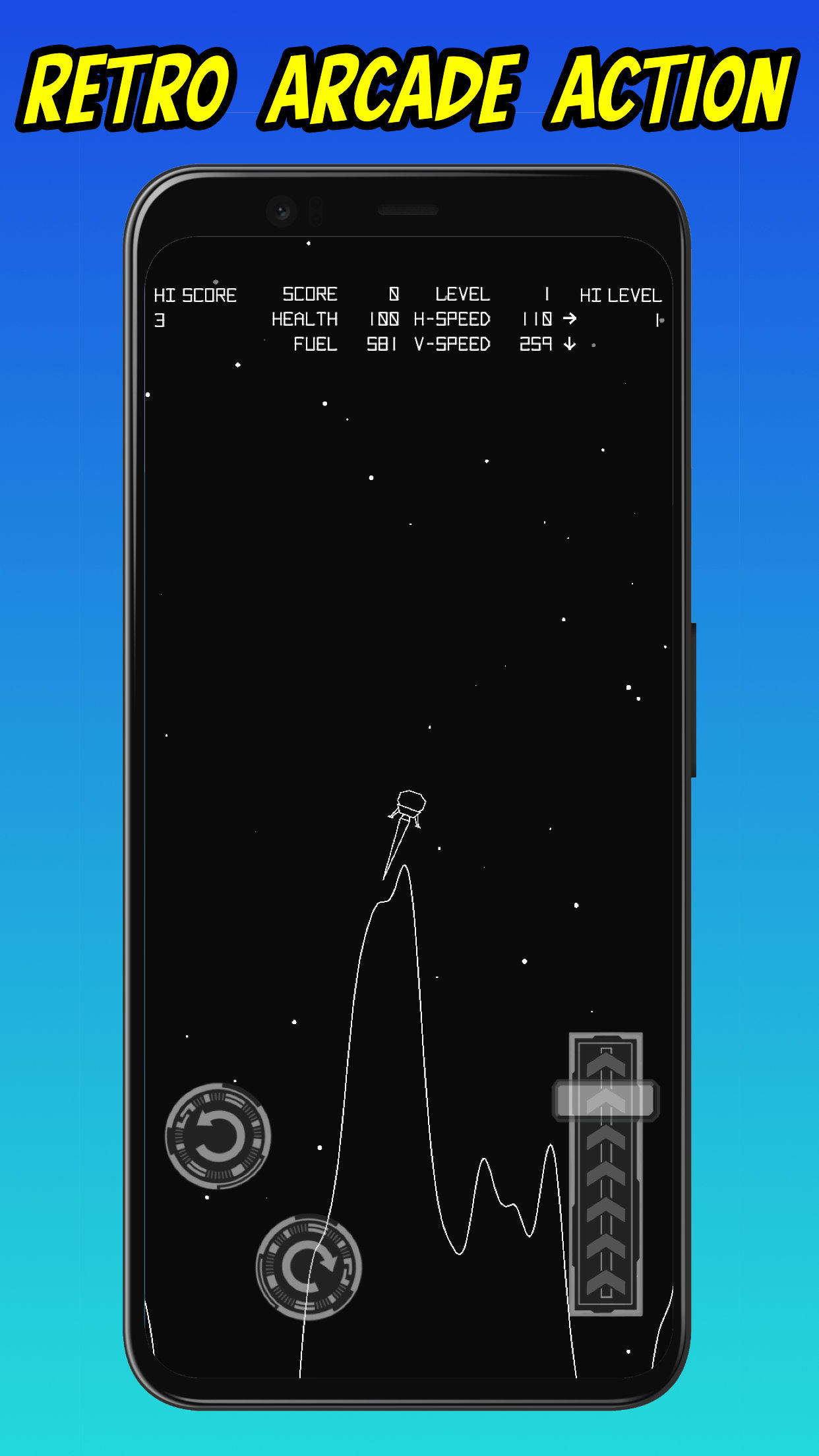 Captura de Tela do Jogo Lander Descent