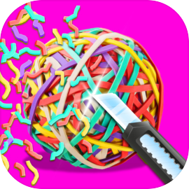 RubberBand Cutting - ASMR