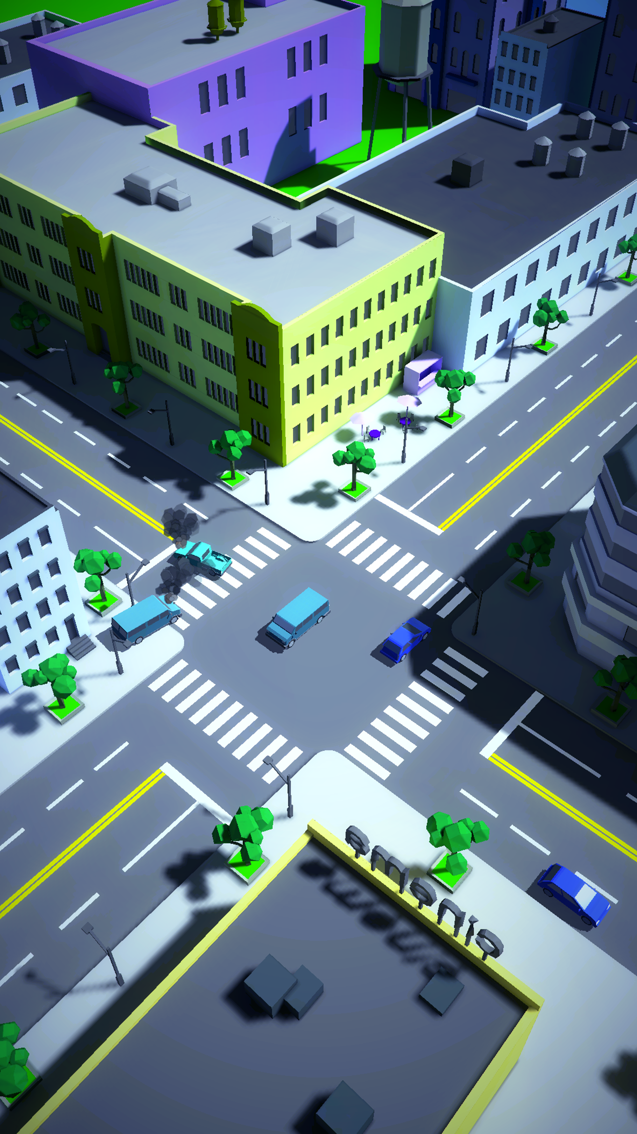Crossroad crash 게임 스크린 샷