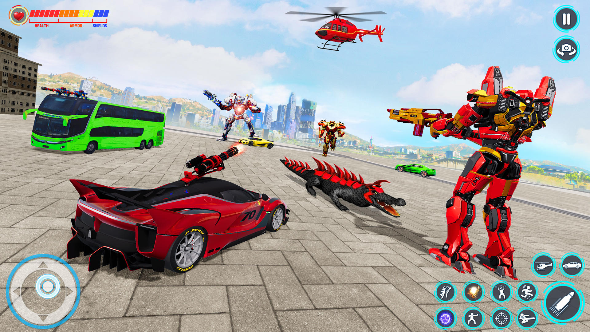 Elephant Robot Transform Fight Game Screenshot