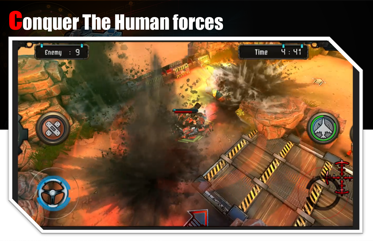 Sci-Fi Panzer Battle: War of D Game Screenshot
