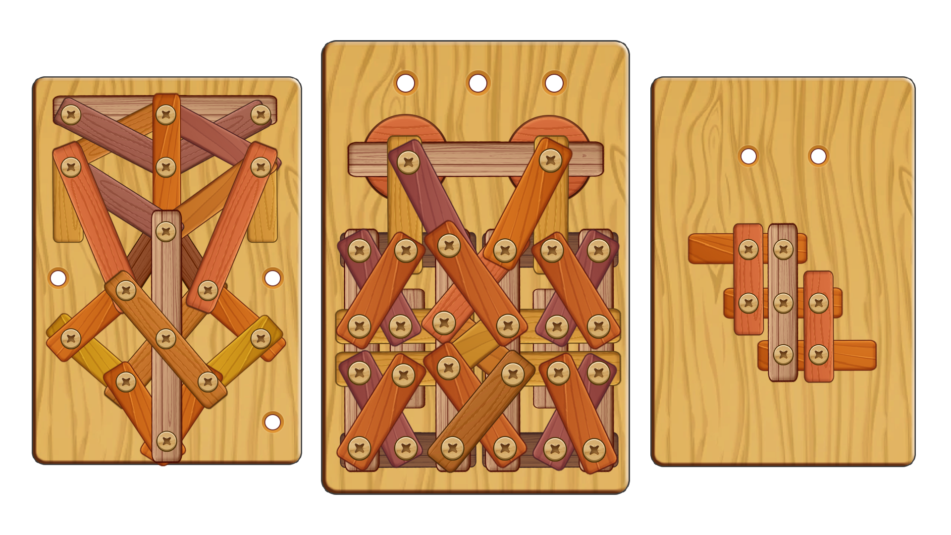 Wood Nuts & Bolts Puzzle Game Screenshot