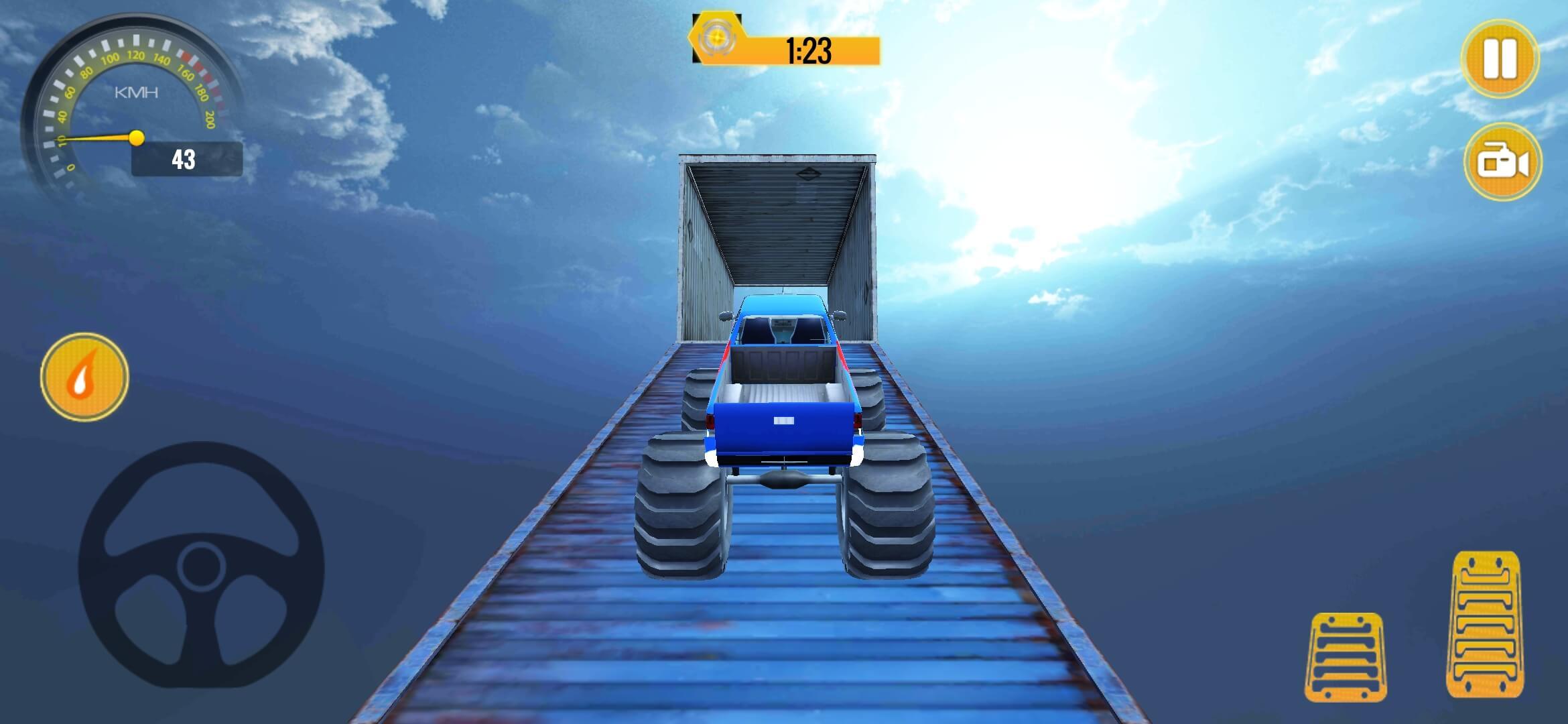 Monster Truck Stunts HardTrack ภาพหน้าจอเกม