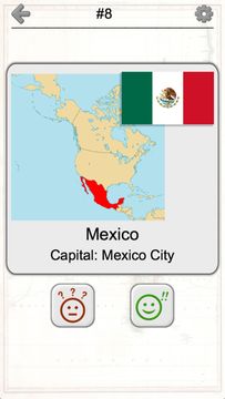American Countries and Caribbean: Flags, Maps Quiz Game Screenshot
