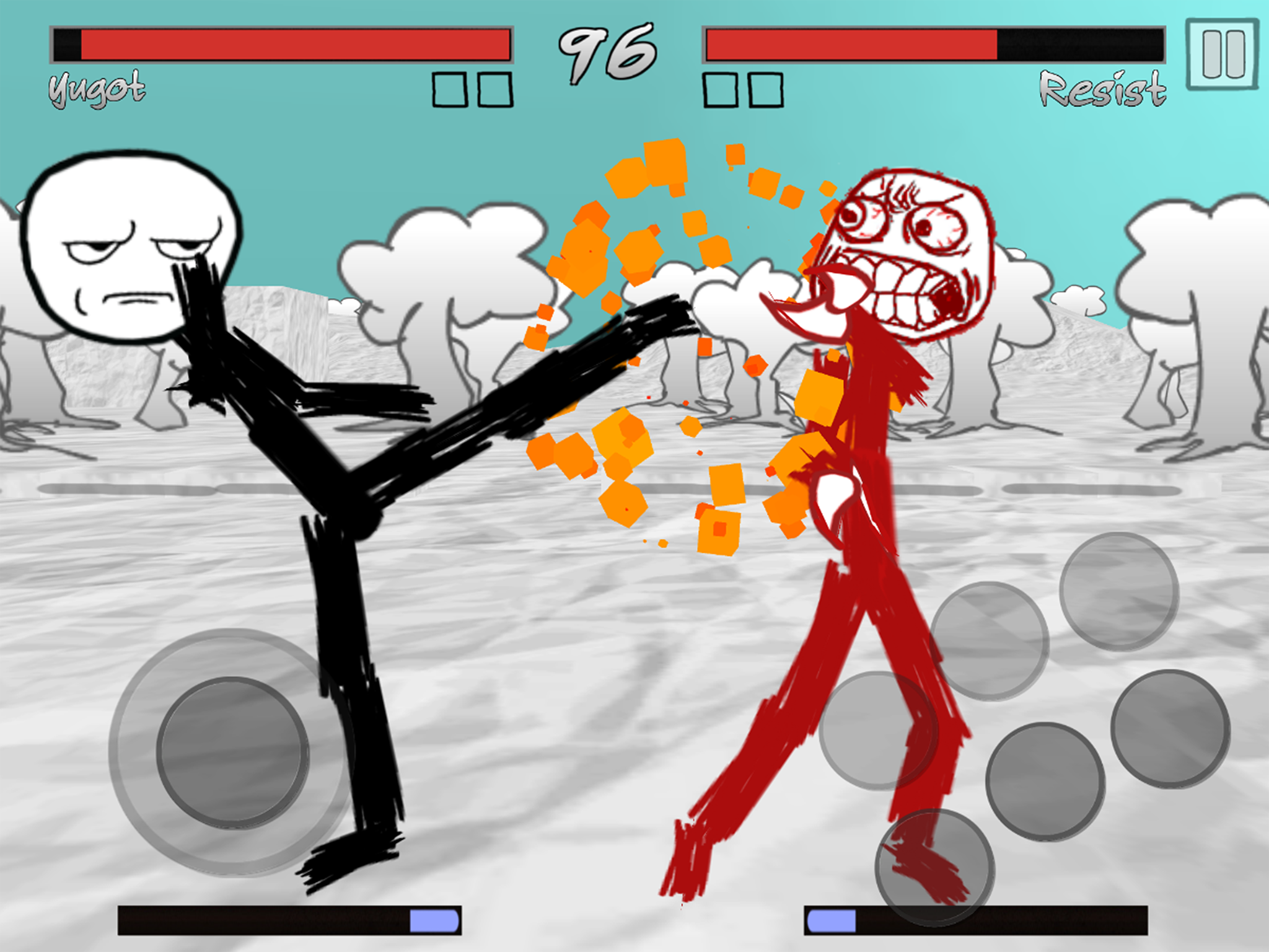Cuplikan Layar Game Stickman Meme Fight