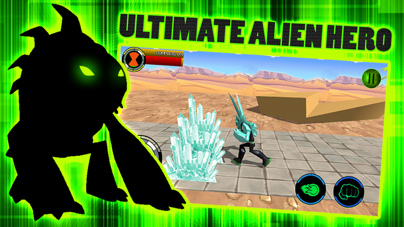 Cuplikan Layar Game The Hero alien fighter